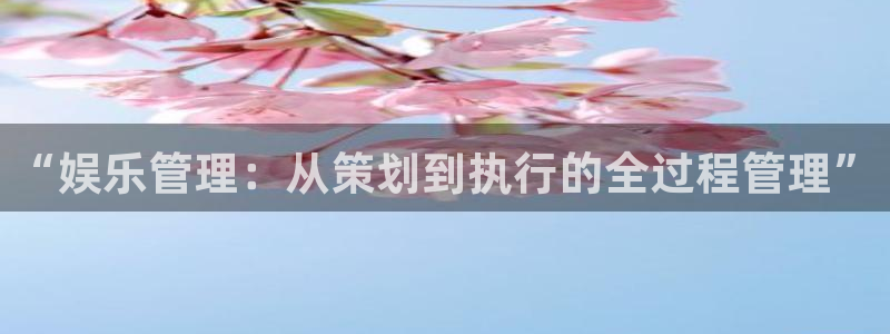 壹号大舞台：“娱乐管理：从策划到执行的全过程管理”